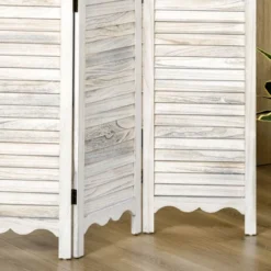 HOMCOM 4-Panel Folding Room Divider With Blackboard, 5.5 Ft Tall Freestanding Privacy Screen Panels For Bedroom Or Office, White 11 HOMCOM 4-Panel Folding Room Divider With Blackboard, 5.5 Ft Tall Freestanding Privacy Screen Panels For Bedroom Or Office, White -Homcom Shop GUEST c2f7e2af 0380 41f2 a4a4 4153db062110