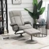 HOMCOM Swivel Recliner, Manual PU Leather Armchair With Ottoman Footrest For Living Room, Office, Bedroom 1 HOMCOM Swivel Recliner, Manual PU Leather Armchair With Ottoman Footrest For Living Room, Office, Bedroom -Homcom Shop GUEST c4a23276 5d74 4de9 ba37 f853f534dec7