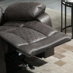 HOMCOM Overstuffed Manual Recliner Chair With Thick Sponge Padded Headrest And Armrest, And Rocking Function, Brown -Homcom Shop GUEST c534cc6e 8ebf 47f9 9f6a e13b7ca40974