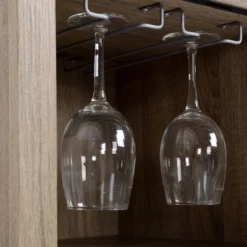 HOMCOM Sideboard With Sliding Glass Door, Wine Cabinet, Coffee Bar Cabinet For Liquor And Glasses, 6-bottle Wine Rack And Stemware Racks, Brown -Homcom Shop GUEST c8543d7f 4cd8 41a5 8a85 45c077c7189f