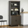 HOMCOM 70" Kitchen Buffet Hutch With 3-Tier Shelving, Freestanding Storage Pantry Cabinet With Adjustable Shelves, Countertop, Coffee -Homcom Shop GUEST ca8e5b1b 2858 4c79 8207 d49a208feb09
