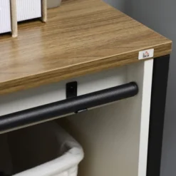 HOMCOM Buffet Cabinet, Farmhouse Sideboard, Coffee Bar Cabinet With Adjustable Shelf, Sliding Barn Door For Kitchen And Living Room -Homcom Shop GUEST cb367226 d821 4bc1 bf2c 394d1b356a9b