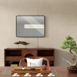 HOMCOM Aluminum Frame Wall Mounted Mirror, Decorative Rectangular Wall Mirror (Horizontal/Vertical) 11 HOMCOM Aluminum Frame Wall Mounted Mirror, Decorative Rectangular Wall Mirror (Horizontal/Vertical) -Homcom Shop GUEST cbc5114c a448 4c18 94af 0b5531588794