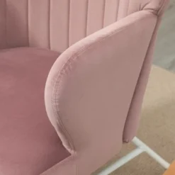 HOMCOM Accent Rocking Chairs, Upholstered Nursery Glider Rocker, Modern Armchair, Wingback Chair For Living Room And Bedroom, Pink -Homcom Shop GUEST cd399707 8bd9 4efd a903 1b3902e94f75