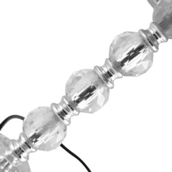 HOMCOM Crystallite Modern Table Lamps For Bedroom Set Of 2, Bedside Desk Lamp For Home Office, Living Room Lamp Set With Fabric Lampshades, Gray -Homcom Shop GUEST d02cf9a6 1953 4b50 b6fd 813e47da0d36