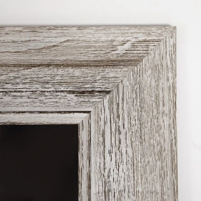 HOMCOM 64"x21" Wood Full Length Mirror, Farmhouse Decorative Wall Mirror, Hanging And Leaning Floor Mirror, Vertical Or Horizontal, Distressed Gray 7 HOMCOM 64"x21" Wood Full Length Mirror, Farmhouse Decorative Wall Mirror, Hanging And Leaning Floor Mirror, Vertical Or Horizontal, Distressed Gray - Image 5