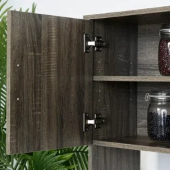 HOMCOM Modern Kitchen Buffet With Hutch Pantry Storage, Microwave Counter, 2 Cabinets, And Adjustable Shelves -Homcom Shop GUEST d4feb319 9029 49d6 908b cfaf5431f5f8