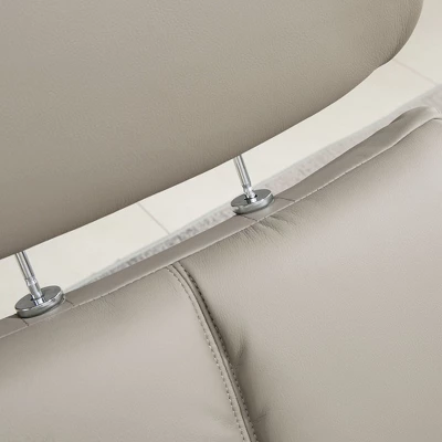 HOMCOM Recliner Chair With Ottoman, 360° Swivel Reclining Chair With Wood Base And Matching Footrest, Gray 6 HOMCOM Recliner Chair With Ottoman, 360° Swivel Reclining Chair With Wood Base And Matching Footrest, Gray - Image 4