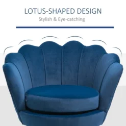 HomCom Elegant Velvet Upholstered Accent Leisure Club Chair With Gold Metal Legs -Homcom Shop GUEST d82b585e 3da8 4dc5 88b0 ed97c7dde64b