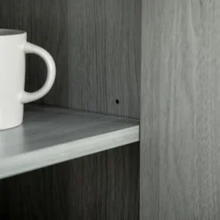 HOMCOM Industrial Buffet Cabinet, Kitchen Sideboard With Metal Grid Flip Drawer, 2-Tier Cabinet, Adjustable Shelf For Living Room, Dining Room, Gray -Homcom Shop GUEST d9679d9f 0df8 48b7 83c0 1f96f3872cba