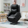 HOMCOM Living Room Power Lift Chair, PU Leather Electric Recliner Sofa Chair For Elderly With Remote Control -Homcom Shop GUEST d9f4fc86 c0ae 42a9 a42c a02ddf99e10d