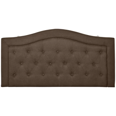 HOMCOM Upholstered Headboard, Button Tufted Bedhead Board, Home Bedroom Decoration For Full-Sized Beds, Brown 5 HOMCOM Upholstered Headboard, Button Tufted Bedhead Board, Home Bedroom Decoration For Full-Sized Beds, Brown - Image 3