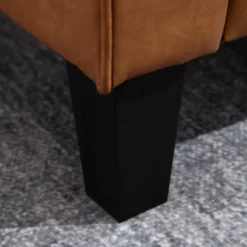 HOMCOM 51" Wide Loveseat With Armrest, 2-Seater Tufted PU Leather Double Sofa -Homcom Shop GUEST dc21011d c1db 4a28 a528 f74a1e385e0d