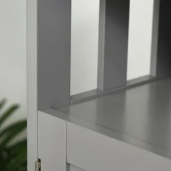 HOMCOM Kitchen Sideboard, Buffet Cabinet, Wooden Storage Console Table With 2-Level Cabinet And Open Shelf, Gray 11 HOMCOM Kitchen Sideboard, Buffet Cabinet, Wooden Storage Console Table With 2-Level Cabinet And Open Shelf, Gray -Homcom Shop GUEST ddc0a962 5e2e 45d8 afa9 a6a8fdcbd5ea