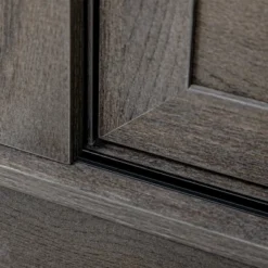 HOMCOM Farmhouse Coffee Bar Cabinet, Kitchen Sideboard, Buffet Cabinet With Sliding Barn Door And 3 Storage Drawers For Living Room, Dark Gray -Homcom Shop GUEST df19156c 4de9 46cd a93b 280208bd2119