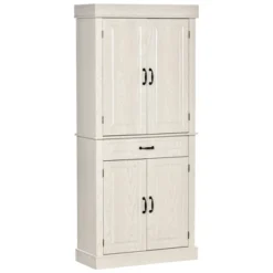 HOMCOM 71" Freestanding Kitchen Pantry With 4 Doors, And 2 Large Cabinets, Tall Storage Cabinet With Wide Drawer For Kitchen Dining Room -Homcom Shop GUEST dfa47c29 ed98 4450 952d 738937fede60