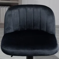 HOMCOM Adjustable Bar Stools Set Of 2, Velvet Counter Height Barstool, Upholstered Kitchen Stool With Swivel Seat, Steel Frame, Footrest For Kitchen Counter And Dining Room, ‎Black -Homcom Shop GUEST e23de233 1f1f 4884 ad32 793b2c146db3