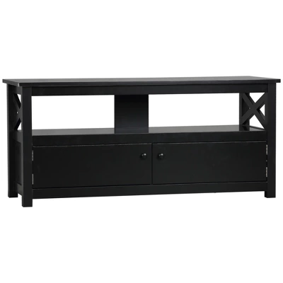 HOMCOM TV Cabinet Stand For TVs Up To 46 Inches, Entertainment Center With Storage Shelf And Cupboard For Living Room 9 HOMCOM TV Cabinet Stand For TVs Up To 46 Inches, Entertainment Center With Storage Shelf And Cupboard For Living Room - Image 7