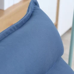 HOMCOM Swivel Floor Chair With Back Support, Microfiber Adjustable Video Gaming Chair For Reading, Lounging, Meditating, Blue -Homcom Shop GUEST e456b4d6 89b2 4370 b199 43c131d659e1