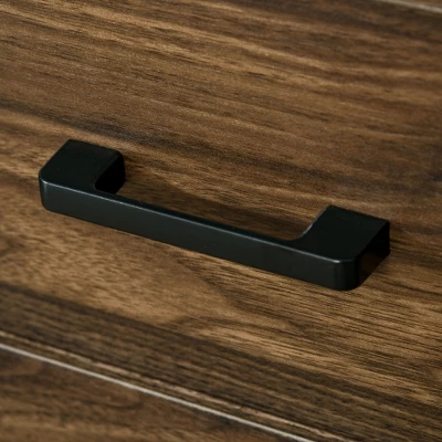 HOMCOM Rustic Kitchen Sideboard, Serving Buffet Storage Cabinet With Adjustable Shelves, Glass Doors, And 2 Drawers For Living Room 6 HOMCOM Rustic Kitchen Sideboard, Serving Buffet Storage Cabinet With Adjustable Shelves, Glass Doors, And 2 Drawers For Living Room - Image 4