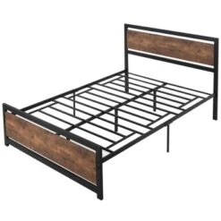 HOMCOM Full Platform Bed Frame With Headboard & Footboard, Strong Metal Slat Support Full Bed Frame W/ Underbed Storage Space, No Box Spring Needed 9 HOMCOM Full Platform Bed Frame With Headboard & Footboard, Strong Metal Slat Support Full Bed Frame W/ Underbed Storage Space, No Box Spring Needed -Homcom Shop GUEST e567489e 57d1 4a4d b256 e1b4145886de