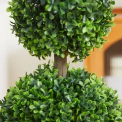 HOMCOM 2 Pack 23.5" Artificial Boxwood Topiary Ball Trees Set Of 2, Double Ball-Shaped Boxwood Artificial Topiary Plants For Indoor Outdoor, Green 10 HOMCOM 2 Pack 23.5" Artificial Boxwood Topiary Ball Trees Set Of 2, Double Ball-Shaped Boxwood Artificial Topiary Plants For Indoor Outdoor, Green -Homcom Shop GUEST e61d83d9 124b 4055 8f92 fa84a51f8232