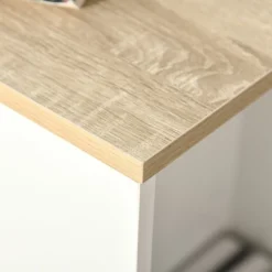 HOMCOM C-Shaped Sofa Side Table Mobile End Table With Storage And Wheels For Living Room, Bedroom, Office, White -Homcom Shop GUEST e6ab5502 1fdd 473a ae41 d2f6e2cb9df2