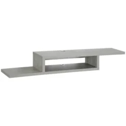 HOMCOM Wall Mounted Media Console, Floating Stand Component Shelf, Entertainment Center Unit -Homcom Shop GUEST e9cc09d4 2511 4f4a a145 13d27ade1895