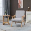 HOMCOM Accent Chair With Softness & Support, Upholstered Arm Chair For Living Room Furniture, Comfy Chair For Bedroom, Living Room Chair, Pastel Gray 1 HOMCOM Accent Chair With Softness & Support, Upholstered Arm Chair For Living Room Furniture, Comfy Chair For Bedroom, Living Room Chair, Pastel Gray -Homcom Shop GUEST ec2ebd43 27d9 4e0f 887f 053ce2f1f90d