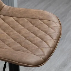 HOMCOM Adjustable Bar Stools Set Of 2, Counter Height Barstools With Swivel Seat Round Steel Base, And Footrest, ‎Dark Brown -Homcom Shop GUEST ee2b4774 ca7b 4dbb 9fa4 4418f24f6ff1