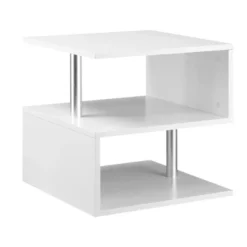 HOMCOM 20" Modern S-Shaped Multi-Level Accent End Table Shelf With Steel Poles 15 HOMCOM 20" Modern S-Shaped Multi-Level Accent End Table Shelf With Steel Poles -Homcom Shop GUEST eef694af af3d 413e 8626 5f9b8a21be1b