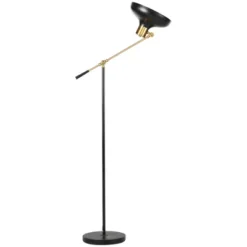 HOMCOM Adjustable Floor Lamps For Living Room, Standing Lamp For Bedroom With Balance Arm, Adjustable Head And Height, Black And Gold Lamp 9 HOMCOM Adjustable Floor Lamps For Living Room, Standing Lamp For Bedroom With Balance Arm, Adjustable Head And Height, Black And Gold Lamp -Homcom Shop GUEST f1bbb8c5 5956 46d9 9ed7 3d15895d4cb8