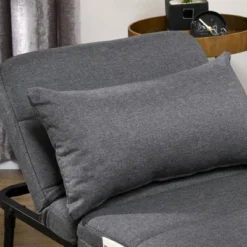 HOMCOM Ottoman Sofa Bed, 4-in-1 Multi-Function Folding Sleeper Chair Bed With Adjustable Backrest, Pillow, Side Pocket -Homcom Shop GUEST f2b5de19 91df 4357 aa4b 8e620ef00206