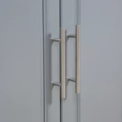 HOMCOM Rolling Kitchen Island With Storage, Portable Kitchen Cart With Stainless Steel Top, 2 Drawers, Spice, Knife And Towel Rack And Cabinets, Gray -Homcom Shop GUEST f30842ac 7e42 4c86 8b97 877095eccb12