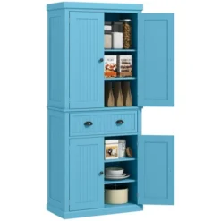 HOMCOM 72" Traditional Freestanding Kitchen Pantry Cabinet Cupboard With Doors And 3 Adjustable Shelves 21 HOMCOM 72" Traditional Freestanding Kitchen Pantry Cabinet Cupboard With Doors And 3 Adjustable Shelves -Homcom Shop GUEST f489ad9e bcae 48c2 9ee0 fa762aaf85f5