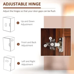 HOMCOM 63" 2-Door Kitchen Pantry, Freestanding Storage Cabinet With 2 Adjustable Shelves For Kitchen Or Living Room -Homcom Shop GUEST f4c60849 5c23 4fb7 8183 d377028fbdb9