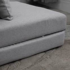 HOMCOM Convertible Flip Chair, Floor Lazy Sofa, Folding Couch Bed With Adjustable Backrest, Metal Frame And Pillows, Living Room Bedroom -Homcom Shop GUEST f53534ba 050e 403f b7a4 f129869c17fc