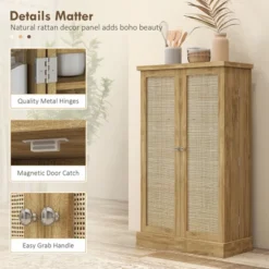 HOMCOM 41" Kitchen Pantry Storage Cabinet, Freestanding Kitchen Cabinet With Double Doors, 5-Tier Shelf, 12 Spice Racks And Adjustable Shelves -Homcom Shop GUEST f5bc75fe 5722 443b b48a fc77bf203784