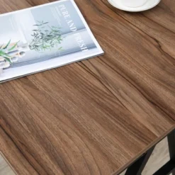 HOMCOM Industrial Bar Table With Steel Frame, Counter Height Table Pub Table For Kitchen Dining Room Cafe, Brown/Black -Homcom Shop GUEST f9dd9c24 f970 4a3c bceb 7a04327963e5