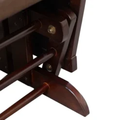 HOMCOM Nursery Glider Rocking Chair With Ottoman, Thick Padded Cushion Seating And Wood Base -Homcom Shop GUEST fa7aa200 e1c5 4b2d b52c d765393c34d3