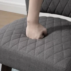 HOMCOM Swivel Bar Stools Set Of 2, Counter Height Barstools With Back, Rubber Wood Legs And Footrests, For Kitchen Dining Room Pub, Dark Gray -Homcom Shop GUEST fce3e20f fb3d 4807 a31b b11722e19d95