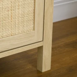 HOMCOM Boho TV Stand For 60 Inch Television, Entertainment Center With Rattan Door, Adjustable Shelf And Storage Cabinets, TV Console Cabinet, Natural 11 HOMCOM Boho TV Stand For 60 Inch Television, Entertainment Center With Rattan Door, Adjustable Shelf And Storage Cabinets, TV Console Cabinet, Natural -Homcom Shop GUEST fd966def 2127 4b03 bff7 ebc7d6ae851b