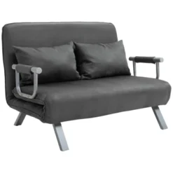 HOMCOM Convertible Sofa Bed Sleeper Chair, 5 Position Adjustable Backrest, Armchair Sleeper With Pillows, Leisure Chaise Lounge Couch 14 HOMCOM Convertible Sofa Bed Sleeper Chair, 5 Position Adjustable Backrest, Armchair Sleeper With Pillows, Leisure Chaise Lounge Couch -Homcom Shop GUEST fe6b19cc 33ba 4718 8436 d1c6e1f01539